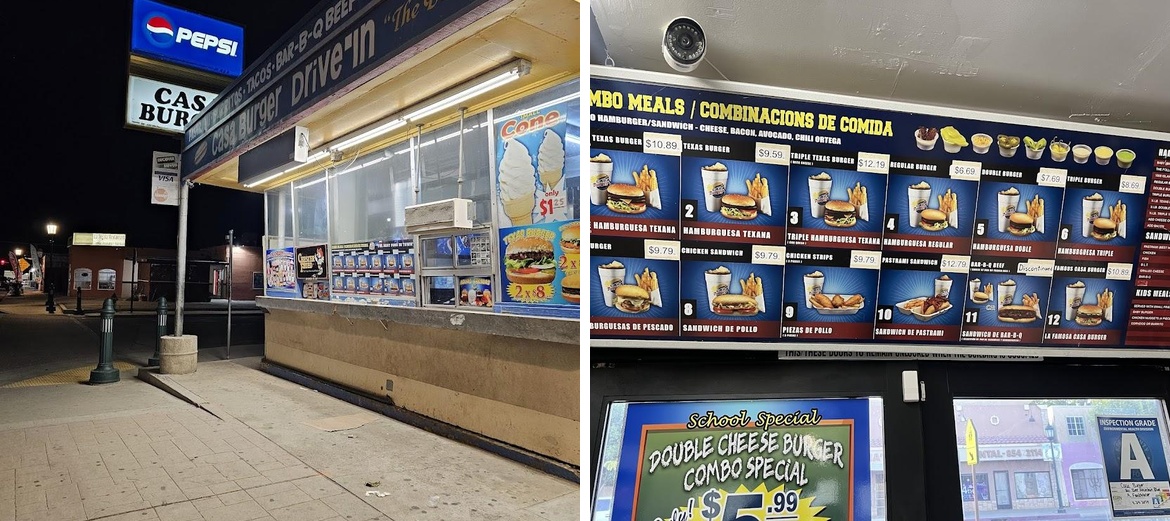 Casa Burger Drive-In Menu